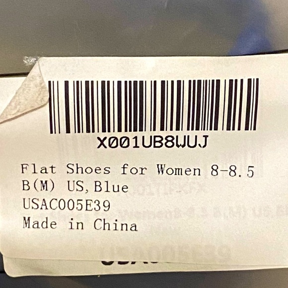 Women’s Cinak Blue Braid Design Flats Size 8,10 - Picture 9 of 9